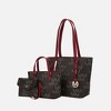 MKF Collection Aylet M Women's Vegan Leather Tote with Matching Mini Bag and Wristlet Purse by Mia K - 2 of 4