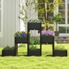 Tangkula Outdoor 2 Set/4 Set Planter Vertical Elevated Raised Garden Bed Planter Box Kit for Backyard Patio - 2 of 4
