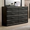 Reyes Dresser Warm Gray - miBasics: Contemporary 8-Drawer Bedroom Storage, Chrome Trim, Wood Veneer - 2 of 4