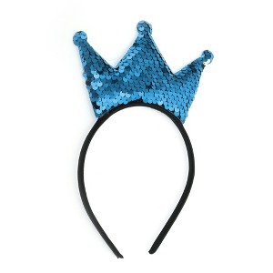 Unique Bargains Crown Sequins Headband for Halloween 1 Pc - 1 of 4