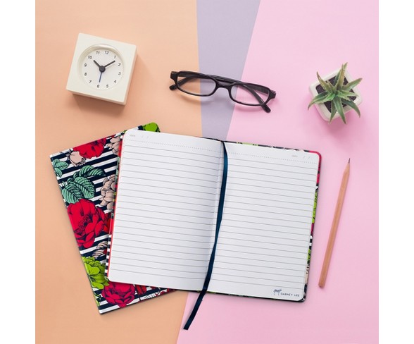 Dabney Lee Journal (240 pages, lined) - Flowers and Stripes