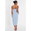 QUIZ Women's Linen Wrap Strappy Midi Dress - 2 of 4