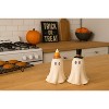 Transpac Set of 2 Small Vintage Light Up Ghost Figurines - Halloween Decorative Objects for Spooky Home Decor - 3 of 3