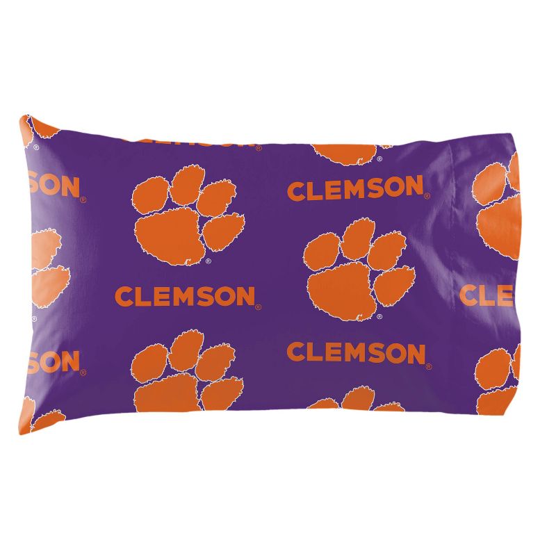 NCAA Clemson Tigers Rotary Bed Set, 3 of 4