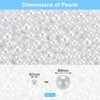 Unique Bargains No Hole ABS Round Faux Pearl for Vase Fillers DIY Home Decoration 800 Pcs - 2 of 4