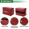 Unique Bargains Universal Car Tissue Holder Napkin Box Car Backseat Extra Large Tissue Organization Faux Leather - 4 of 4