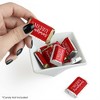 Big Dot of Happiness Red and Gold Friendsmas - Mini Candy Bar Wrapper Stickers - Friends Christmas Party Small Favors - 40 Count - 2 of 4
