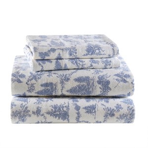 Gracie Mills Persephone Cotton Flannel Sheet Set - 1 of 4