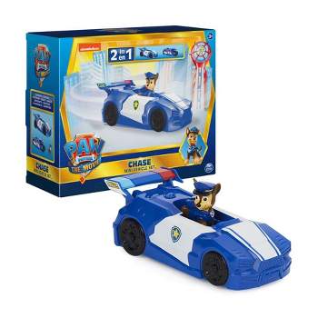 Paw Patrol Chase Mini Movie Vehicle Set 2 in 1 Car & Motorcycle Plus Chase Character