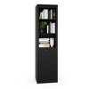 71" Tall Bookcase with Cabinet, 3-Shelf Bookshelf & Large Storage Cabinet, Modern Sideboard with Adjustable Shelves - 3 of 4