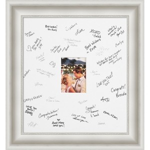 Parlor Signature Mat Picture Frame – Guest Book Alternative for Weddings, Graduations, or Retirement – Autograph Photo Mat for Signature Board - 1 of 4