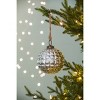 GlasFlength Tree Ornaments Modern Glass Christmas Ball Set Fashion Interesting Design for Holiday Decorating, Silver, 4.7"*4.7"*4.7" - 2 of 4