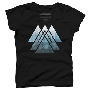 Girl's Design By Humans Misty Forest Sacred Geometry By Maryedenoa T-Shirt - 1 of 3