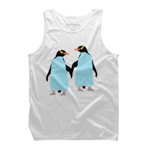 Adult Design By Humans Pride Penguins Holding Hands By mailboxdisco Tank Top - 1 of 2