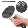 Prime Pets Cat Brush with Push Button, Self Cleaning Slicker Brush for Dogs & Cats Shedding Grooming - image 2 of 4