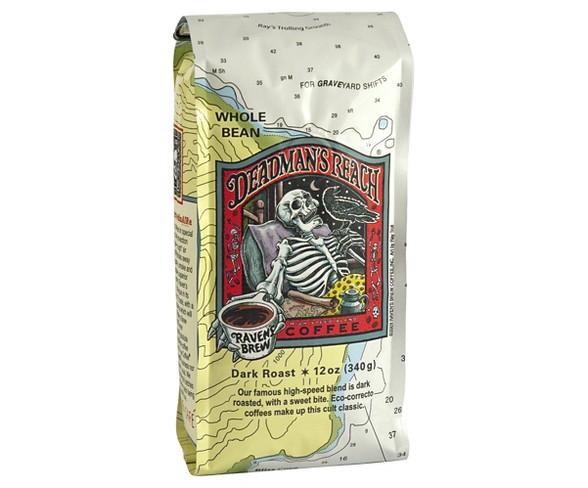 Raven's Brew Deadman's Reach High Speed Blend Dark Roast Whole Bean Coffee 12oz
