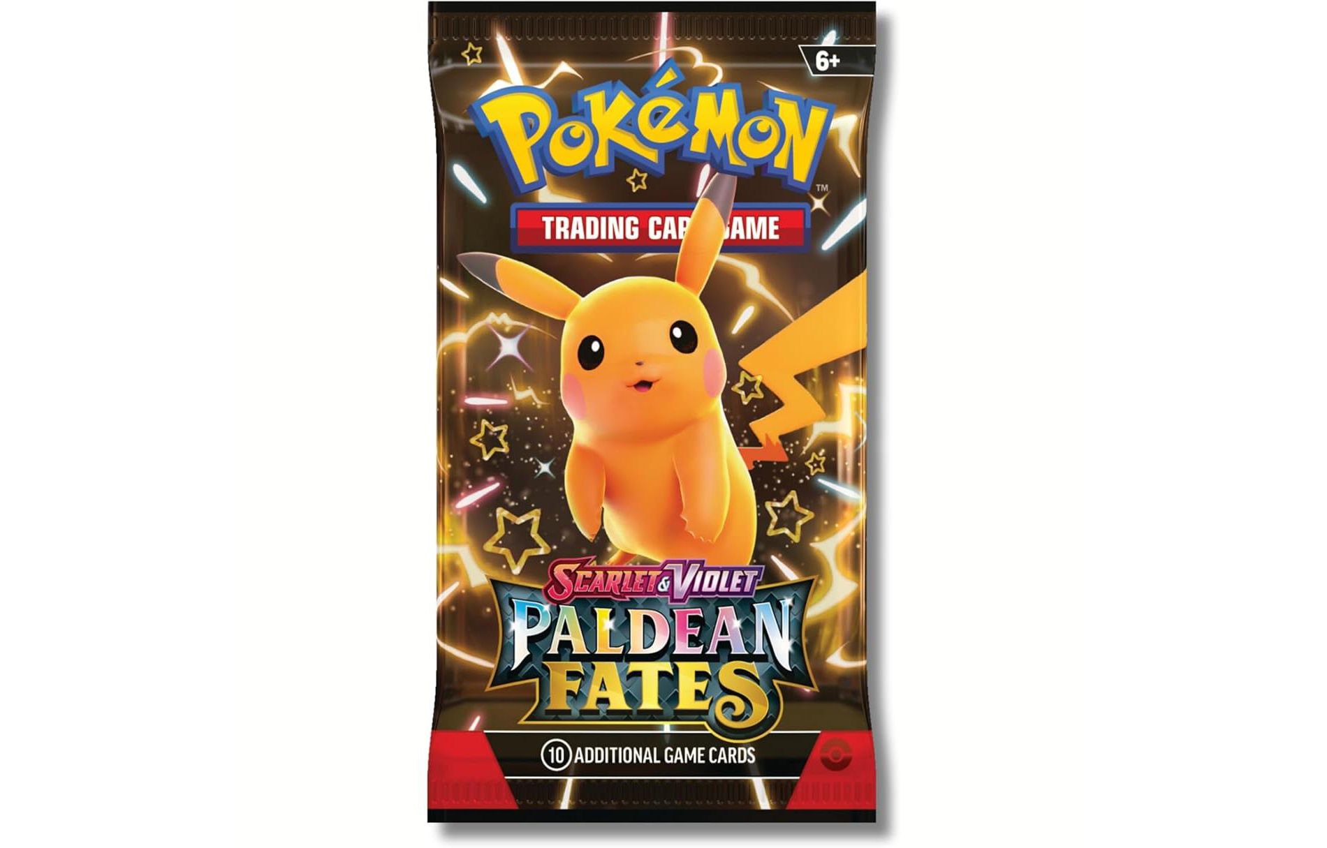 Pokemon Pokémon Scarlet & Violet Paldean Fates Booster Pack | Various Illustrations Including Shiny Pikachu