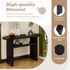 Whisen Elegant Minimalist Console Table with Rounded Edges and Sturdy Shelf - 4 of 4