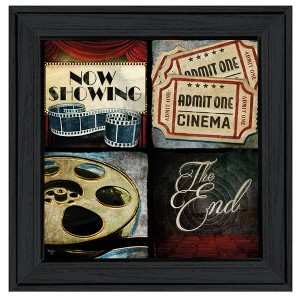 "At the Movies I" By Mollie B, Ready to Hang Framed Print, Black Frame - 1 of 4