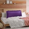 PiccoCasa Pure Cotton Soft Envelope Closure Body Ruffled Pillowcases 2 Pcs - 2 of 4