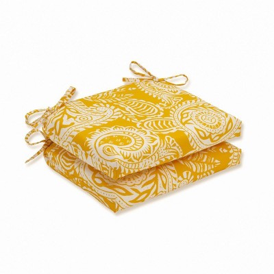 Outdoor/Indoor Addie Squared Corners Seat Cushion Set of 2 - Pillow Perfect