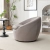 CAVINAS Modern Accent Chair Swivel Chair with 360 Degrees Barrel Chair Comfy Chair Reading Chair for Living Room - 3 of 4