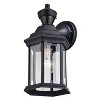 VAXCEL Auburn Aluminum 6.25-in. W 1 Light Motion Sensor Dusk to Dawn Outdoor Wall Lantern Clear Glass - 2 of 4