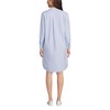 Lands' End Women's Linen Long Sleeve Button Front Shirt Dress - 2 of 4
