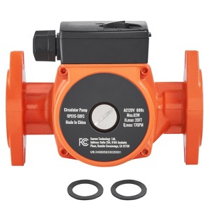 VEVOR UPS15-58FC Hot Water Recirculating Pump, 110V, 82W 17 GPM Hot Water Circulation Pump, 1" NPT Flange 3-Speed Circulator Pump, Quiet Operation - 1 of 4