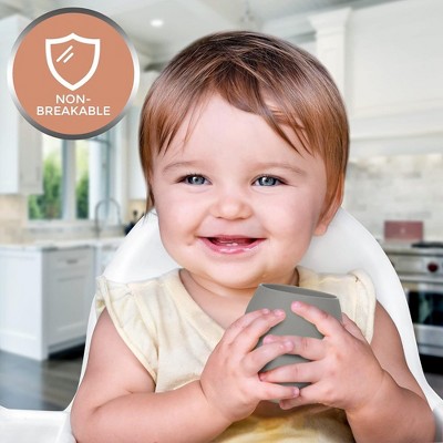 Silicone Sippy Cups For Infant’s First Stage Training 2 Pack No Spill