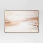 58" x 38" Abstract Horizon Framed Wall Canvas - Threshold™ designed with Studio McGee