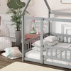 Whisen Full Size Bed & Floor Bed, Wooden Structure with Fence Design for Safe & Imaginative Sleep Spaces For Children - 3 of 4
