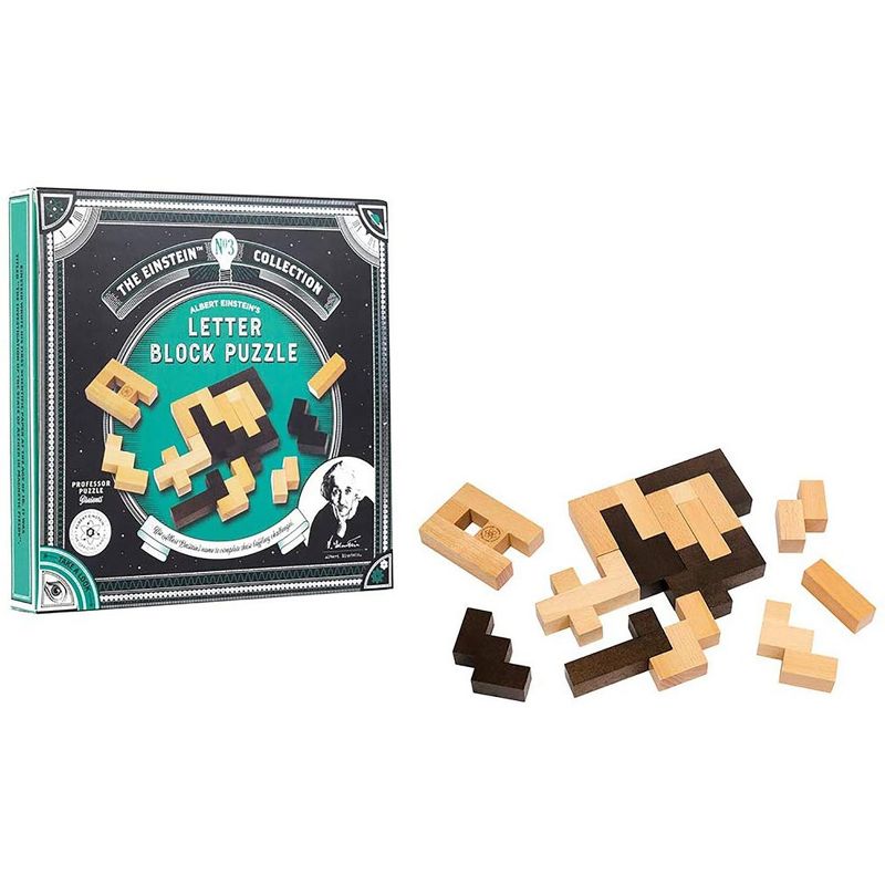 Professor Puzzle The Einstein Collection 12 Challenges Letter Block Puzzle, 1 of 5