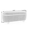 NicBex Storage Ottoman Bench,Upholstered End of Bed Ottoman with Storage and Seating,Storage Bench for Foot Rest in Bedroom,Living Room,Entryway - 3 of 4