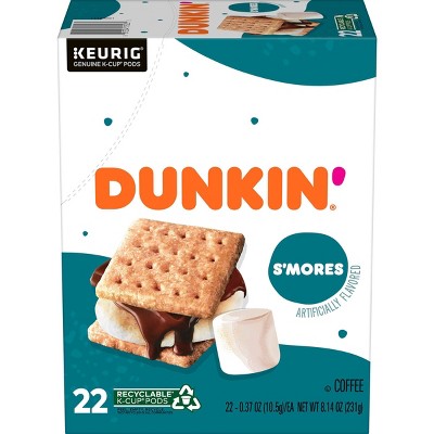 Dunkin' S'mores Medium Roast Keurig K-Cup Pods - 22ct
