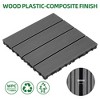 Racxily 9 PCS Heavy-duty Wood-Plastic Interlocking Deck Tiles 12" x 12"- Waterproof Outdoor and Indoor Flooring for Balcony, Porch, Backyard (Gray) - 4 of 4
