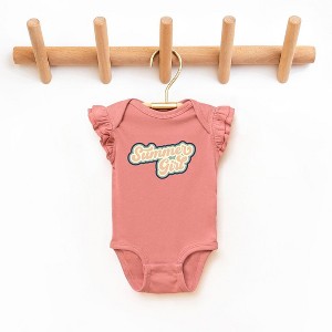 The Juniper Shop Summer Girl Retro Baby Flutter Sleeve Bodysuit - 1 of 2