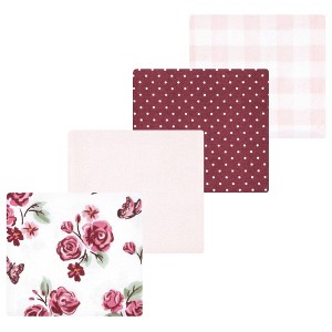 Luvable Friends Hudson Baby Flannel Receiving Blankets 4pk - 1 of 2