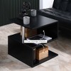NicBex 20 Inch S-Shaped Coffee Table with Storage Shelf and Steel Poles for Living Room,Bedroom - 2 of 4