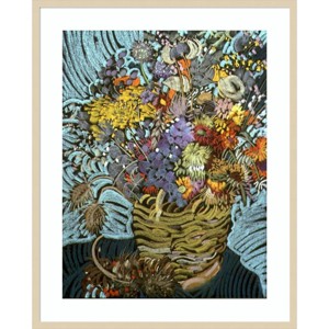 33" x 41" Winter Bouquet by Frances Treanor Wood Framed Wall Art Print - Amanti Art: Giclee Lithograph, Modern Decor - 1 of 4