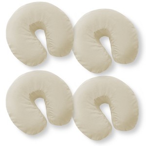 Saloniture 4-Pack Ultra Soft Microfiber Fitted Massage Table Face Cradle Cover - 1 of 4