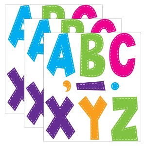 Teacher Created Resources® Multi Bright Stitch 7" Fun Font Letters, 120 Pieces Per Pack, 3 Packs - 1 of 2
