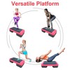 BestParts Adjustable Aerobic Stepper w/2 Risers - 550LBS Capacity, Non-Slip ABS Platform, Red - 3 of 4