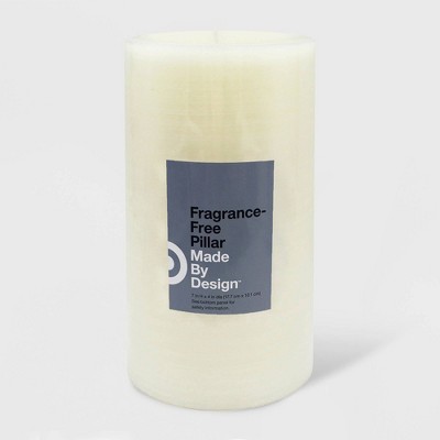 Unscented Pillar Candle Cream - Made By Design™