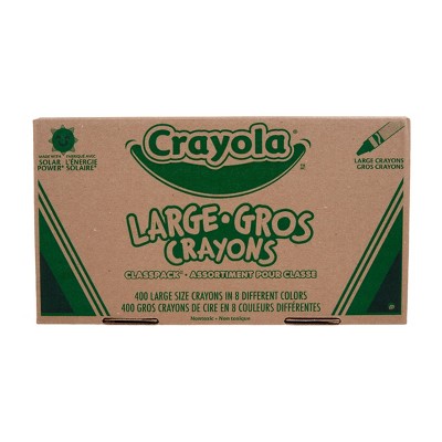 Crayola Large Crayons 400ct 8 colors