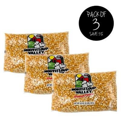 Popcorn County USA 2 lb Yellow Un-Popped Popcorn Kernels - Pack of 3