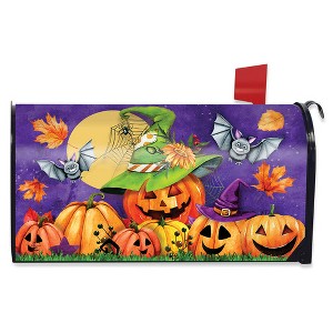 Briarwood Lane Halloween Mailbox Cover  - Standard Size - Happy Jack O Lanterns For Halloween Mailbox Cover - 1 of 2