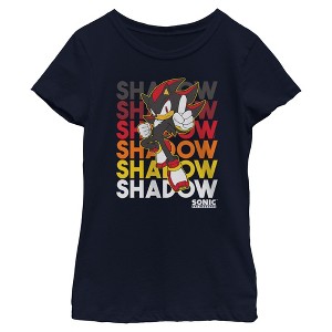 Girls Sonic the Hedgehog Shadow Stack T Shirt - 1 of 4