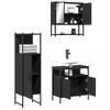 vidaXL Bathroom Furniture Set Black Engineered wood Medium - 4 of 4