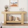 Console Table for Entryway, Entry Accent Table for Living Room, Long Console Table with Storage, 2-Tier Farmhouse Hallway Table - 3 of 4